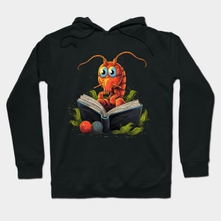 Prawn Reads Book Hoodie